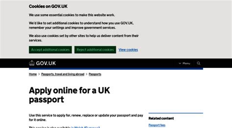 www passport gov|passport application service gov uk.